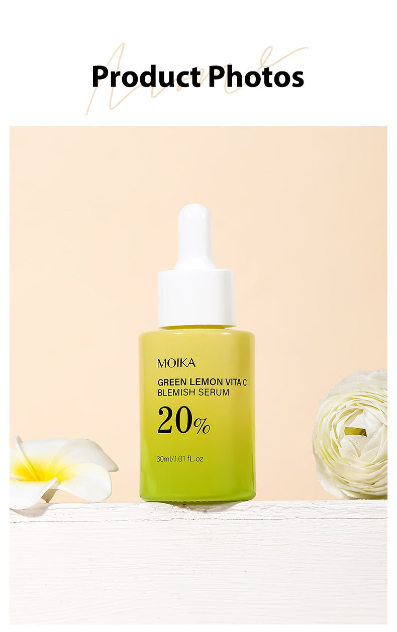 In Stock Full Green Lemon Vitamin VC Essence Niacinamide Facial Essence Export Wholesale