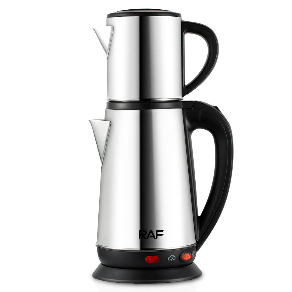 RAF European Standard Stainless Steel 0.8+1.8L Multifunctional Electric Kettle Automatic Large Capacity Multifunctional Kettle