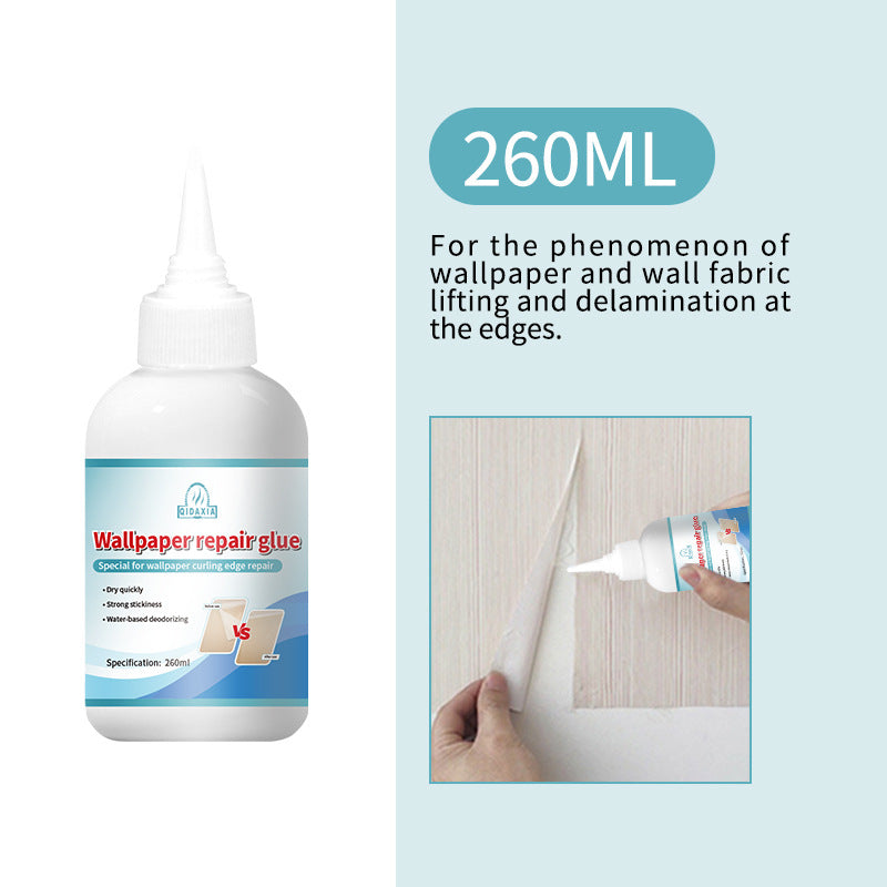 Repair Glue for Spring Festival Couplets, Wallpaper Glue, Wall Fabric, Wallpaper Cracks, Bubbles, and Edges, Home Use Wallpaper Repair Glue