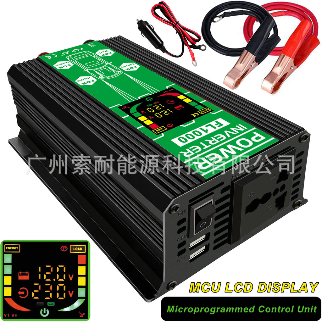 Amazon Inverter12V 500W Double USB Smart Display car power inverter