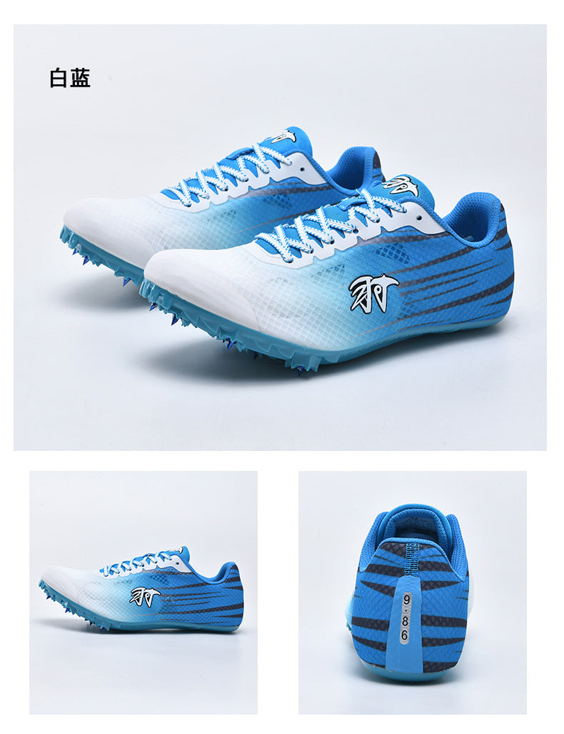 New Track and Field Spikes Men's Full Palm Carbon Plate7Student Physical Education Training Running Shoes for Long Jump and Middle Distance Running for Women