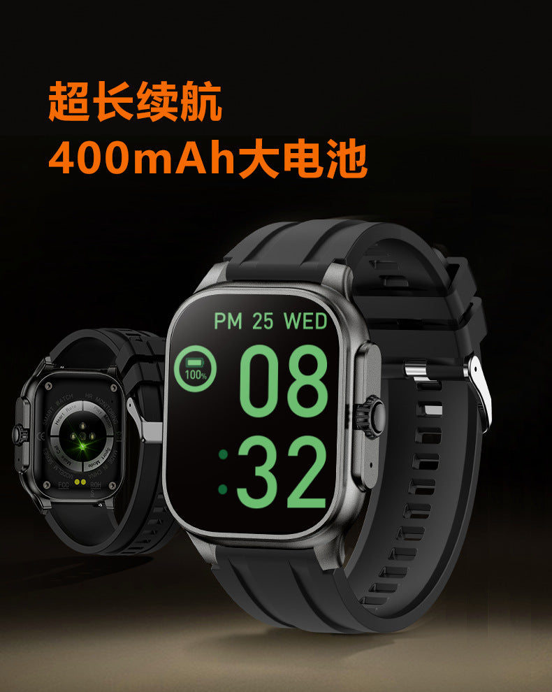 M77 Max Smart Watch Bluetooth Call Heart Rate Pedometer Waterproof Outdoor Sports Men's Watch