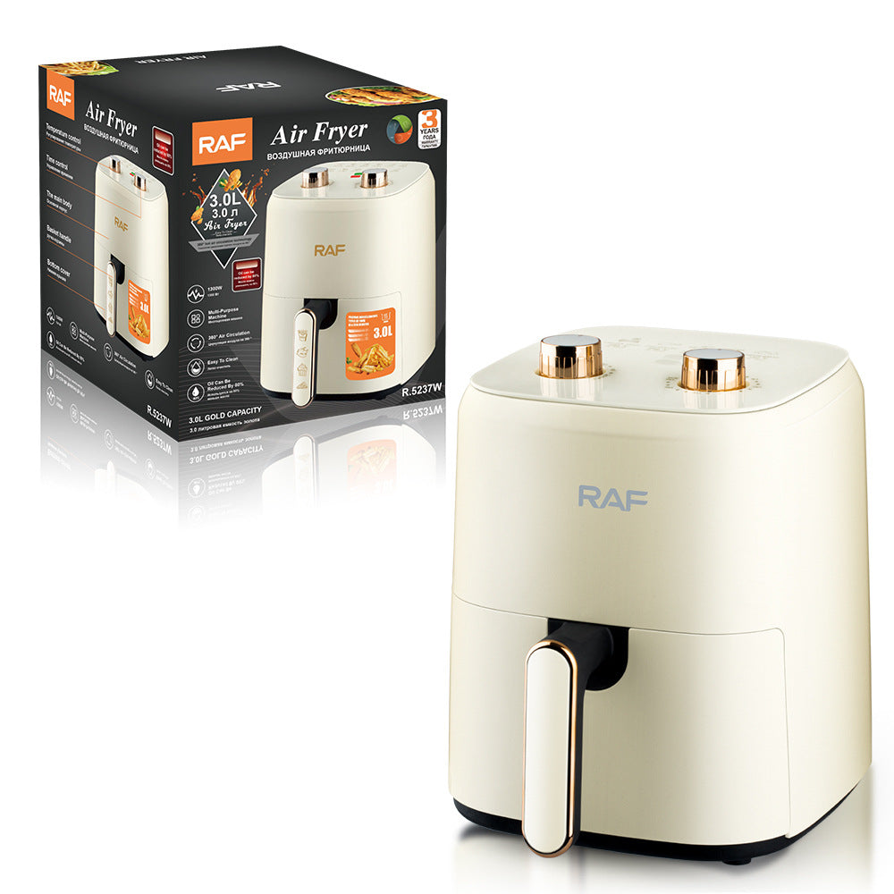RAF US Standard Multifunctional Air Fryer Machine Household Fully Automatic Intelligent3L Large Capacity Electric Fryer