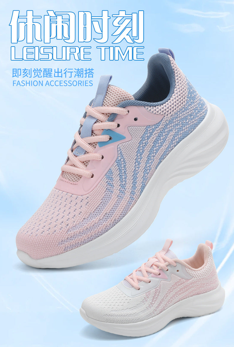 Plus Size Women's Shoes Mesh Breathable Sports Shoes Casual Shoes Lightweight Student Running Shoes Soft Sole Travel Shoes