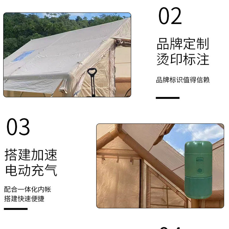 Outdoor portable camping inflatable tent Thickened Rainproof Fully Automatic No-Setup Tent Cabin