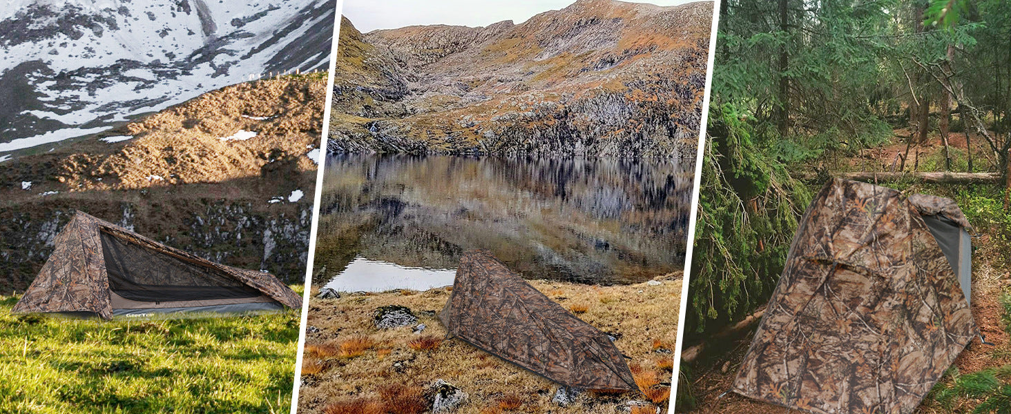 Single Tent Outdoor Camping Double Layer Tent Waterproof Pyramid Tent camping tent