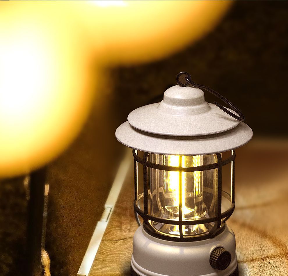 Retro Camping Lantern Outdoor Camping Light Household Emergency Tent Light Lantern Outdoor Light Multi-Functional Camping Light