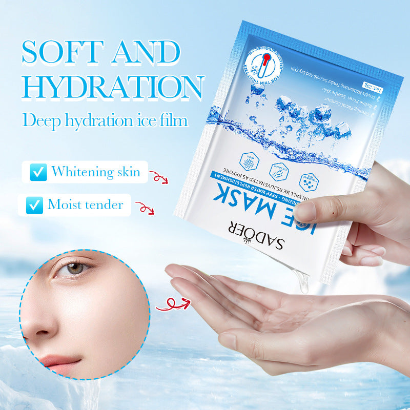 Ice Mask25g SADOER Deep Hydration Moisturizing Refreshing Face Mask Sheets Wholesale for Cross-Border Trade