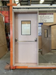Engineering-Grade HPL Fire Wood Door | UL/BS Certified 2-Hour Fire Rated Multi-Layer Wooden Door for Commercial Construction