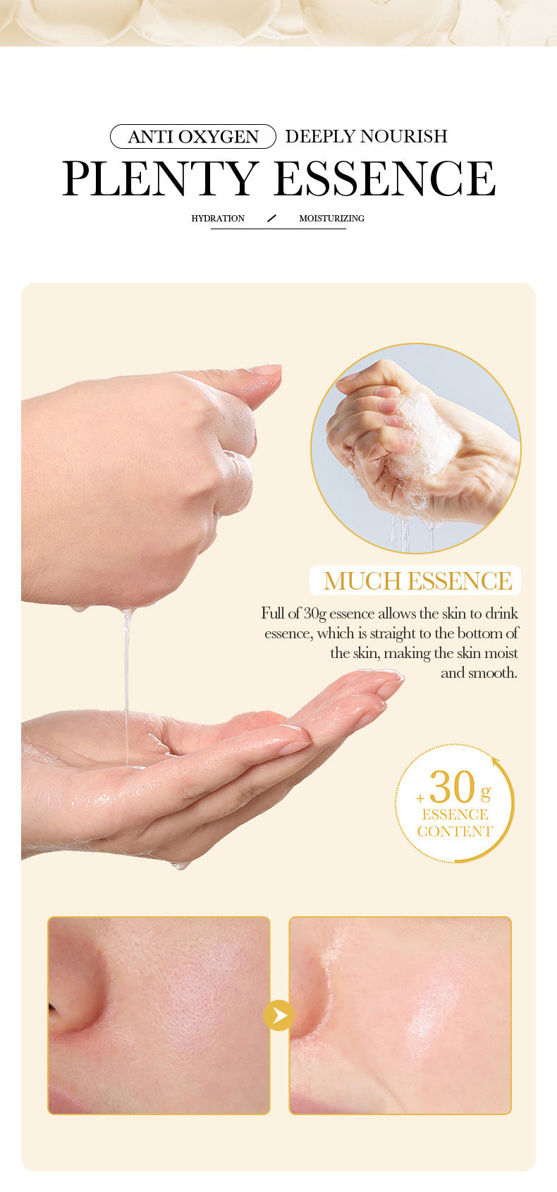 Full English Mask30gBIOAOUA Honey Hydrating Pearl Moisturizing Rose Snail Moisturizing  Foreign Trade Wholesale