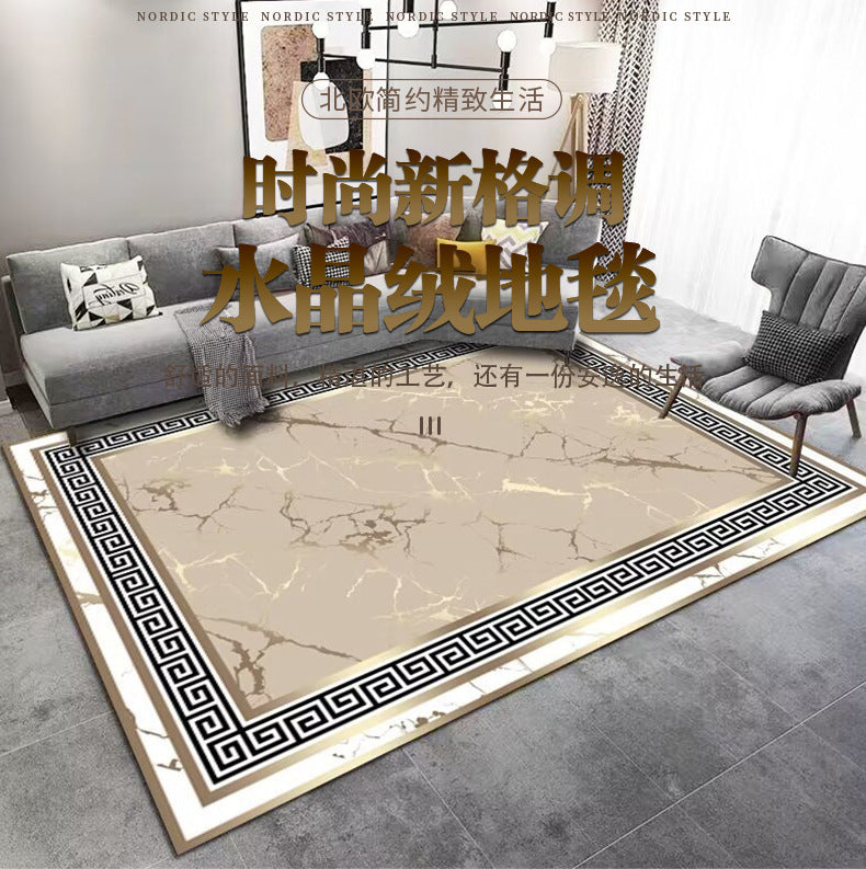 Light Luxury Living Room Carpet Sofa Coffee Table Full Carpet Home Bedroom Gray Series Dirty Resistant Mat Tapis carpet