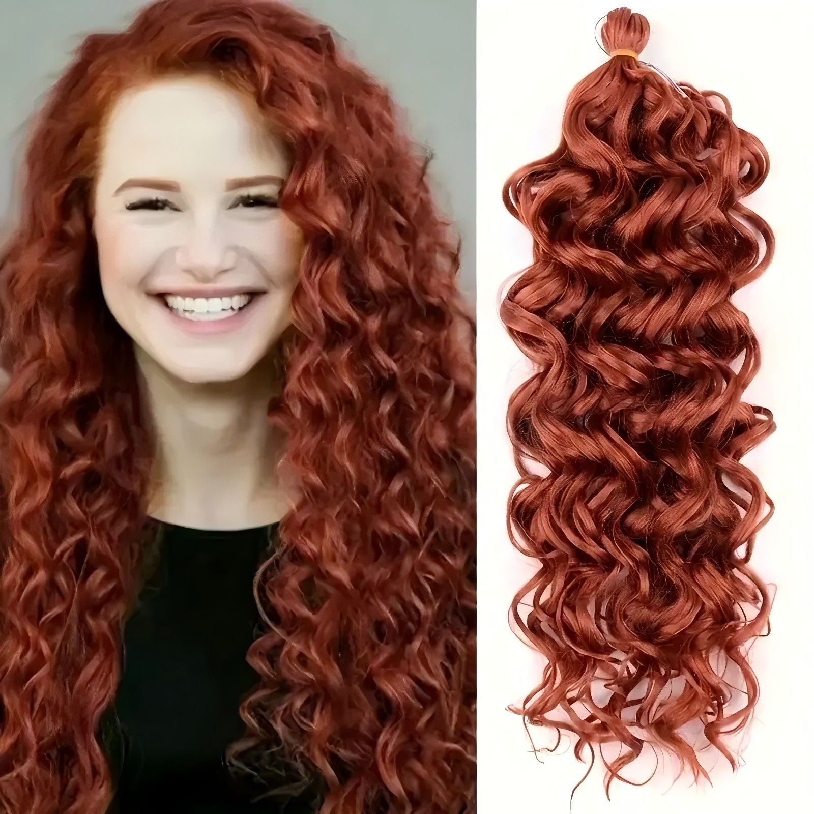 European and American Style Wig Hawaiian Curl Crochet Hair Hawaii Ocean Wave Braiding Hair20in90g