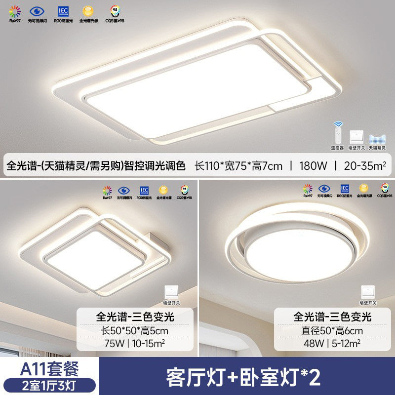 Full Spectrum Living Room Main Light Elegant2025New Eye Protection Ceiling Light Modern Simple Zhongshan Lighting Package Set