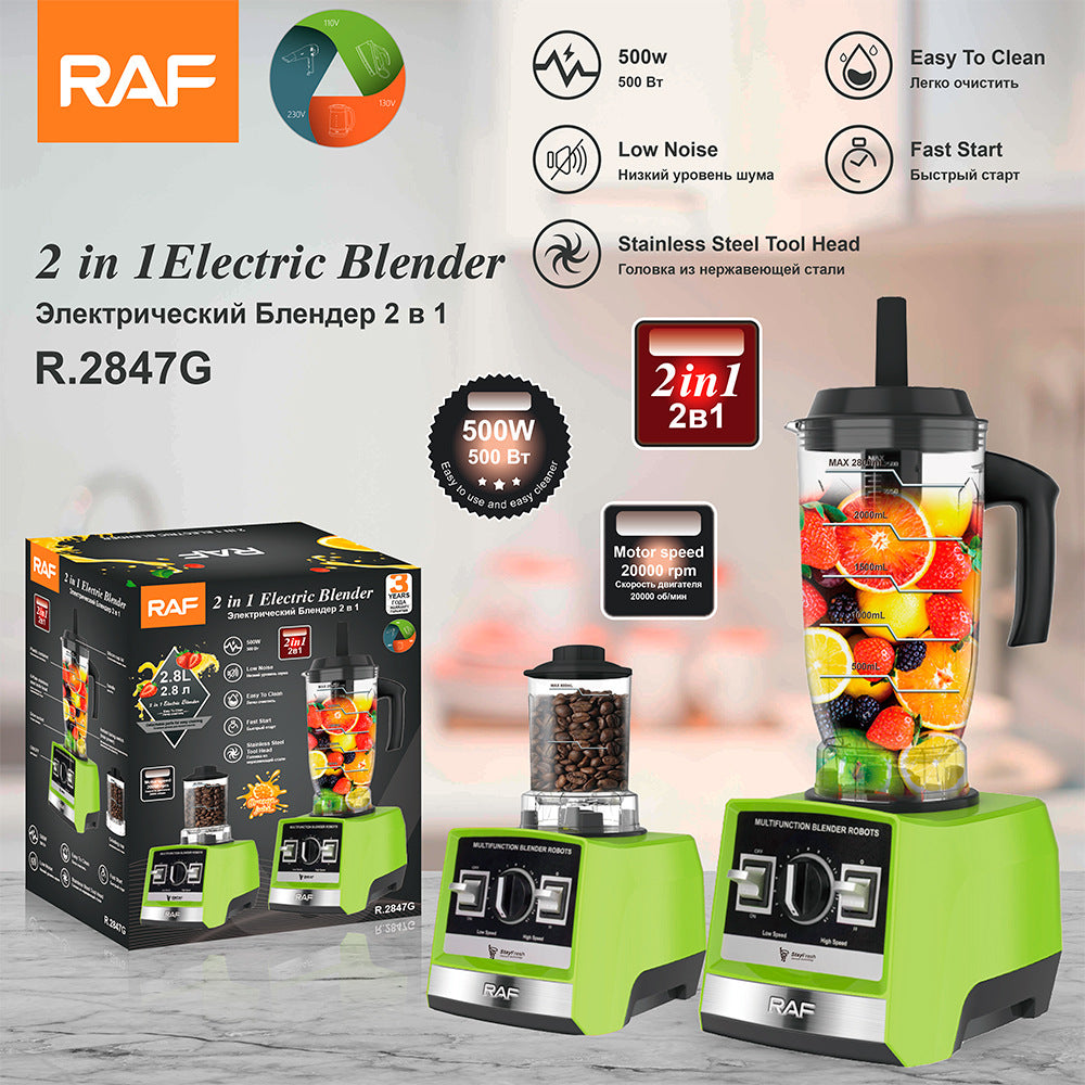 RAF European Standard Multifunctional 2-in-1 Juicer Household Food Processor Meat Grinder Grinder Grinder R2847