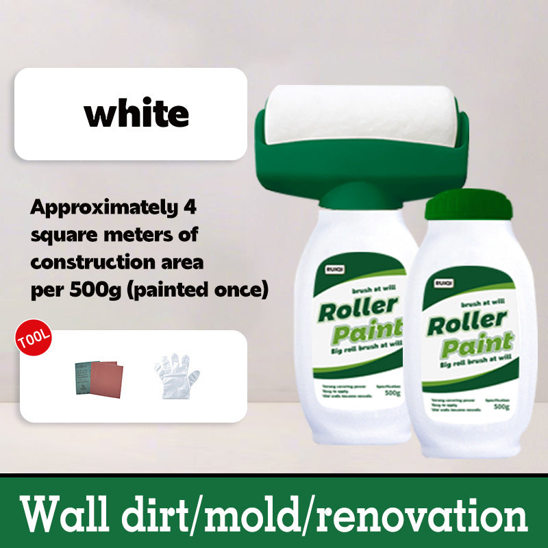Custom Label Large Roller Paint Wall Stain Repair Renovation Paint Water-Based Odorless Self-Brushing Roller Latex Paint