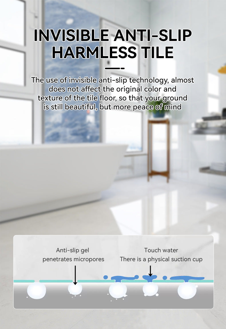 New Floor Anti-Slip Paste for Tiles, Marble Anti-Slip Agent for Dining and Bathrooms, Tile Anti-Slip Gel Paste