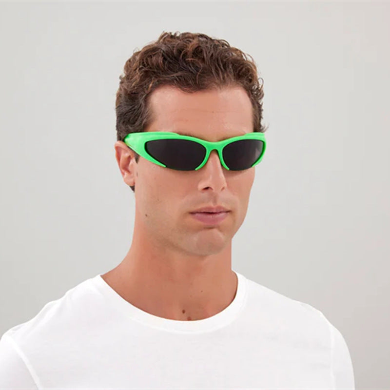 European and American Sports Windproof Cycling Sunglasses for Men and Women Sun Protection Personality Y2K Millennium Sunglasses Glasses Glasses