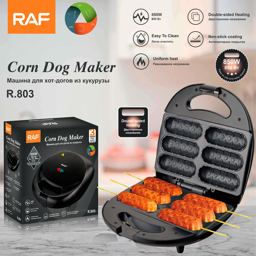 RAF European and American Standard Household Hot Dog Maker Sausage Grill Breakfast Sausage Maker Ham Sausage Maker Grilled Sausage Maker