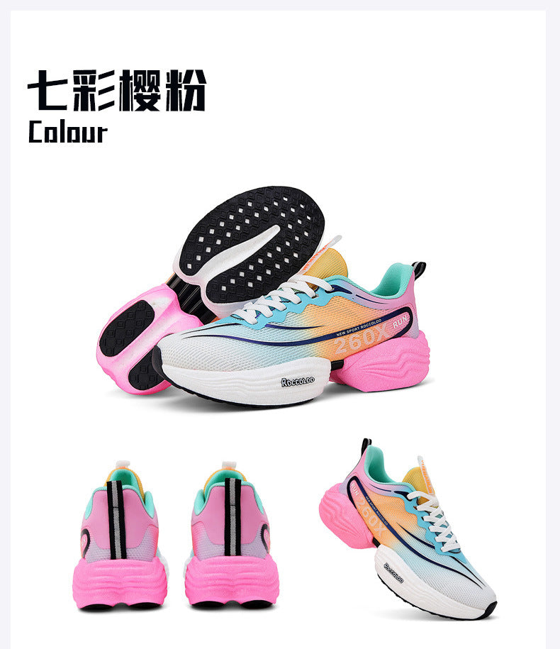 2025New Carbon Plate Anti-Slip Soft Sole Sports Shoes Dropshipping Couple Mesh Breathable Racing Running Shoes