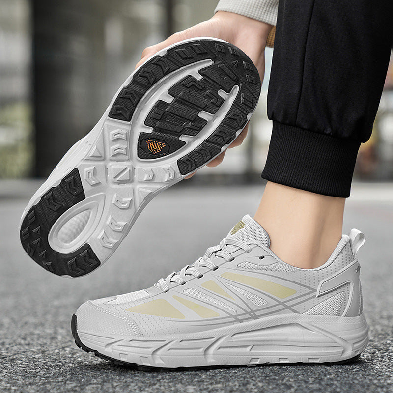 Autumn New Soft Sole Ultra-light Running Shoes Non-slip Wear-resistant Sports Wide Toe Casual Shoes Fashionable Sports Comfortable Trendy Shoes