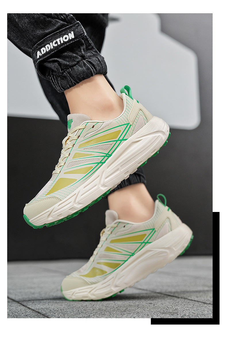 Autumn New Soft Sole Ultra-light Running Shoes Non-slip Wear-resistant Sports Wide Toe Casual Shoes Fashionable Sports Comfortable Trendy Shoes