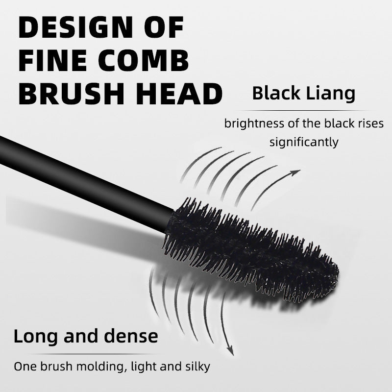 European Beauty Makeup Volumizing Curling Mascara Large Brush Head Dense Lengthening Waterproof Smudge-proof Mascara Makeup