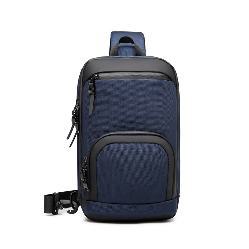 ozuko New Oxford Cloth Chest Bag Outdoor Men's Shoulder Bag Casual Waterproof Men's Bag Single Shoulder Crossbody Bag