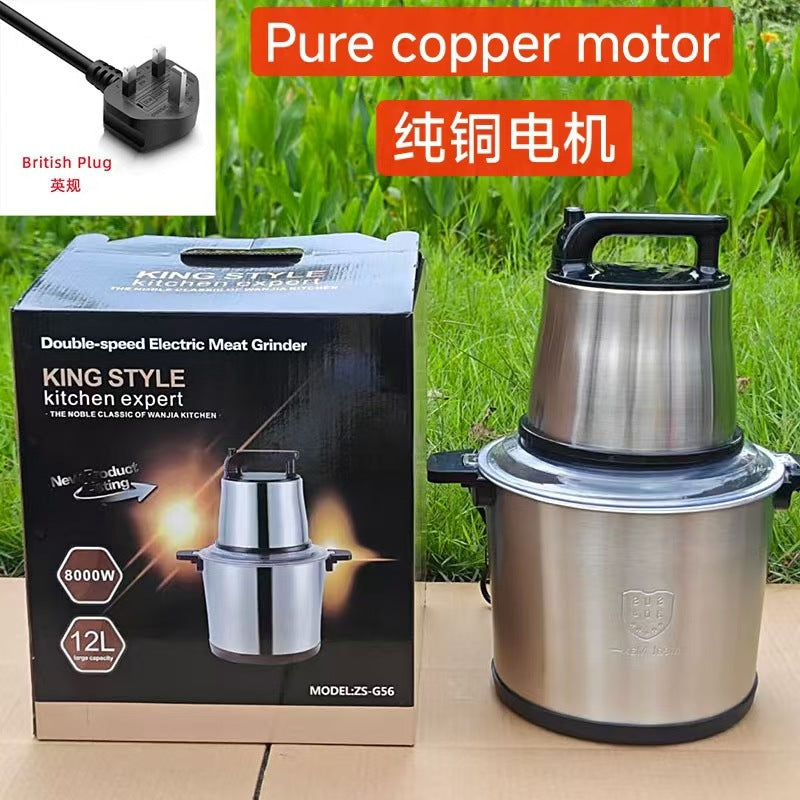 Fufumachine 6L Electric Meat Grinder Small Multi-Functional Meat Mincer Food Processor Blender Multi-Purpose