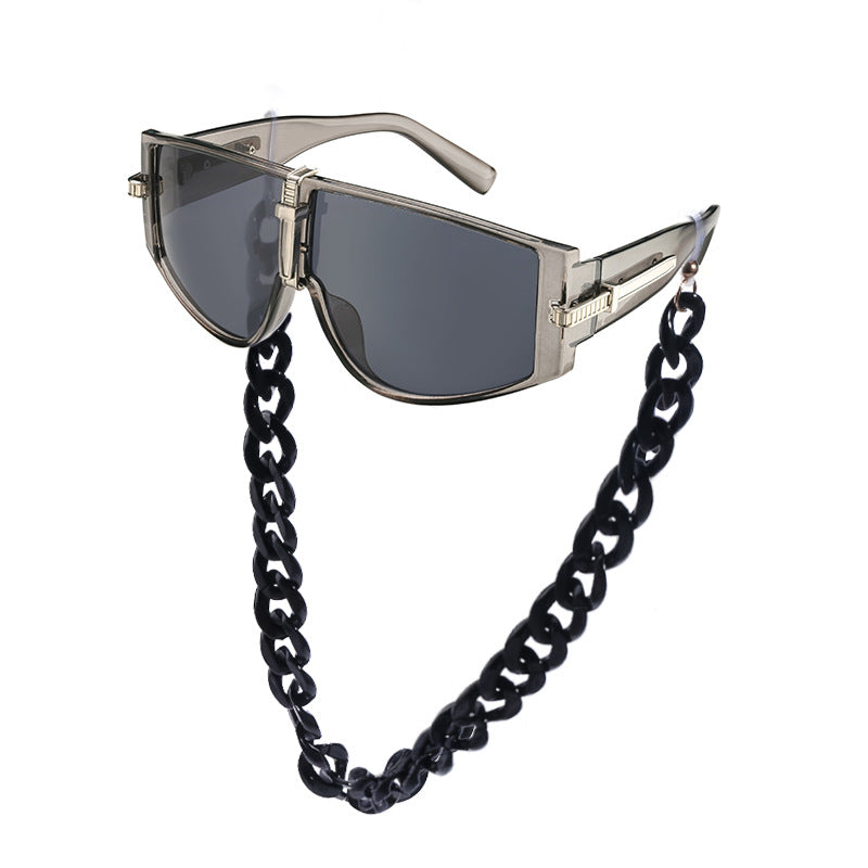 Sunglasses for Women Korean Style Chain Sunglasses Trendy sunglasses European and American Fashion Outdoor Street Style Glasses shade