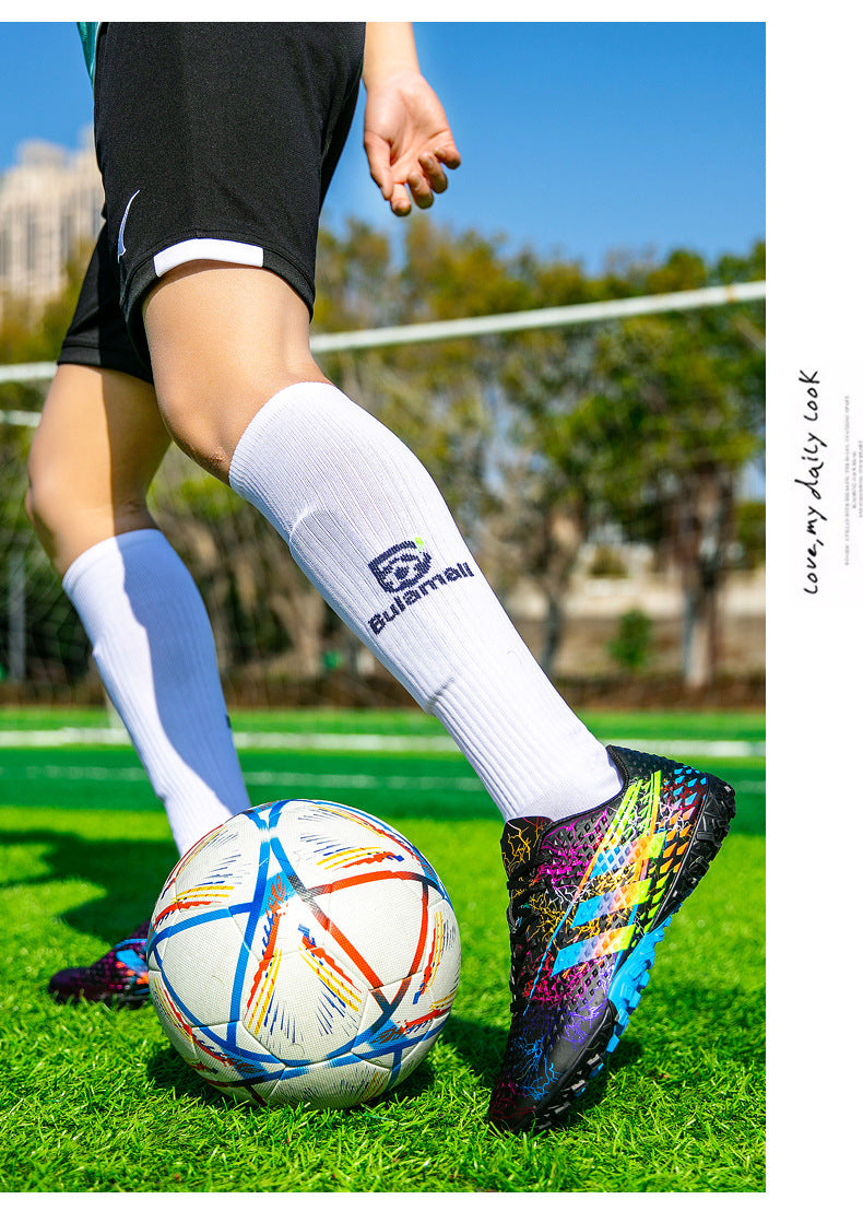 New professional football shoes for men and women AG Spike TF Broken Nail Youth Student Grassland Competition Training Shoes