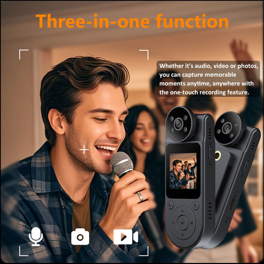 New L20High Definition Handheld Camera Portable Head and Back Clip Camera WiFi Connection ZF Outdoor Sports Recorder