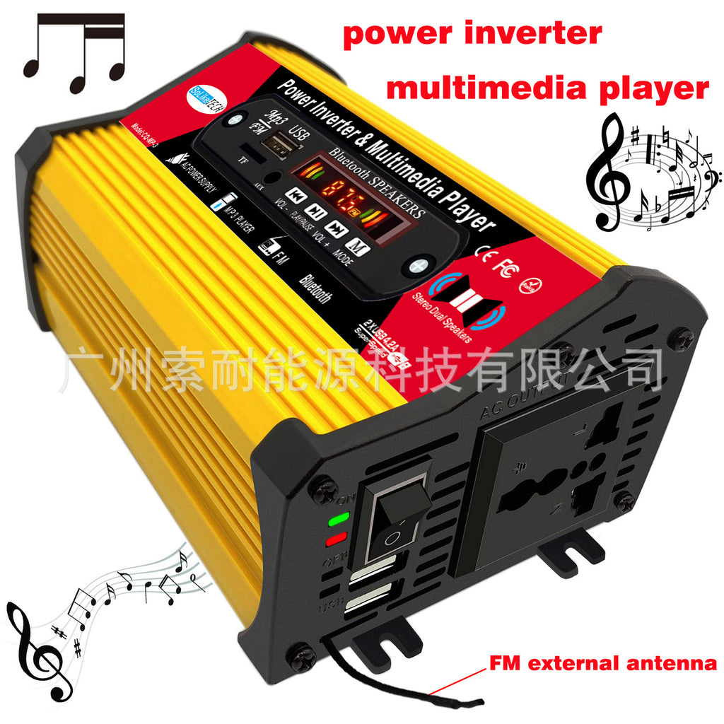 Car Converter Small Electrical Car Inverter300W 12V110V/220V Double USB Mouth MP3Player