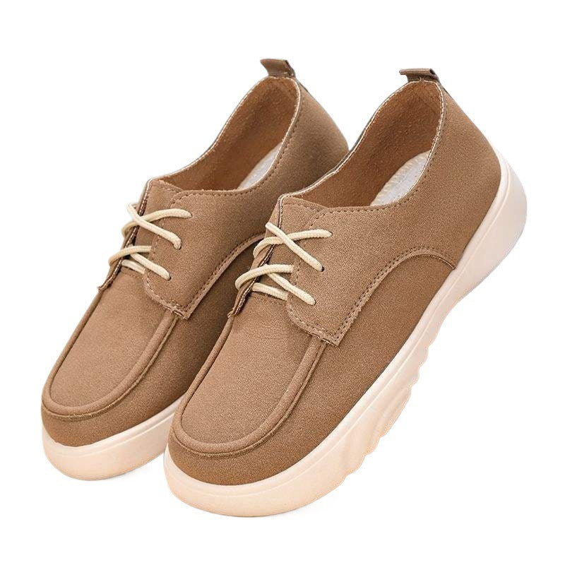 Spring and Autumn2025New Casual Shoes Soft Thick Sole Wear-Resistant Breathable Soft Old North Shoes Loafers Slip-On Trendy Shoes