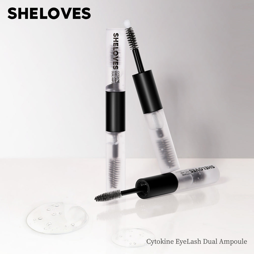 Exclusive Supply Double-ended Ampoule Peptide Eyelash Moisturizing Essence Curling Eyelashes Thick and Long Mascara