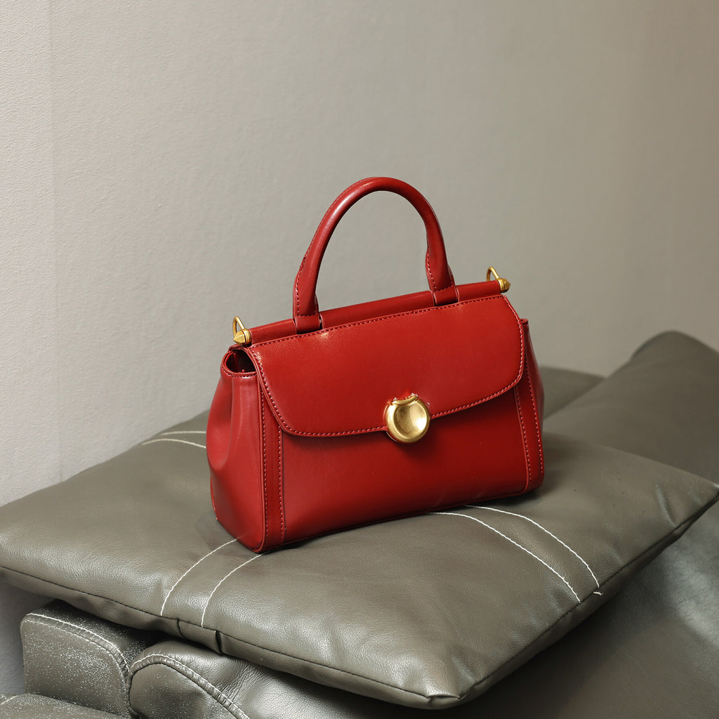 Vintage Simple Small Square Bag2025New Korean Style Personality Single Shoulder Bag Casual Crossbody Bag High-end Niche Handbag