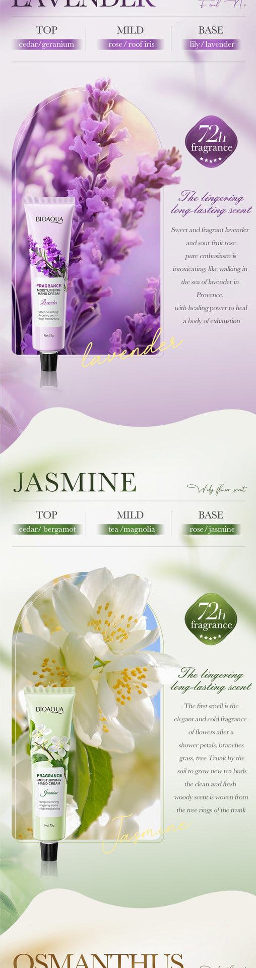 Full English Fragrance Moisturizing Hand Cream Set BIOAOUA Autumn and winter moisturizing hand cream  foreign trade wholesale