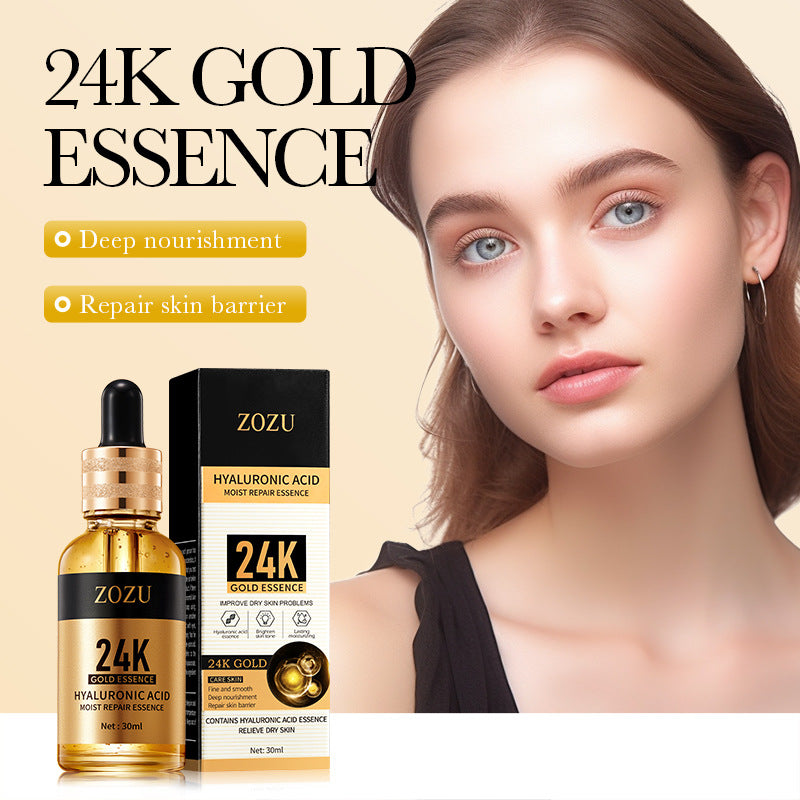 Full English24K Gold Essence ZOZU Hyaluronic acid moisturizing and hydrating skincare wholesale for  trade