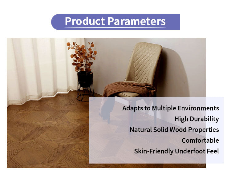 Luxury 18mm Multilayer Hexagon Oak Parquet Flooring | Customizable Thick Waterproof Engineered Oak Flooring for Living Rooms
