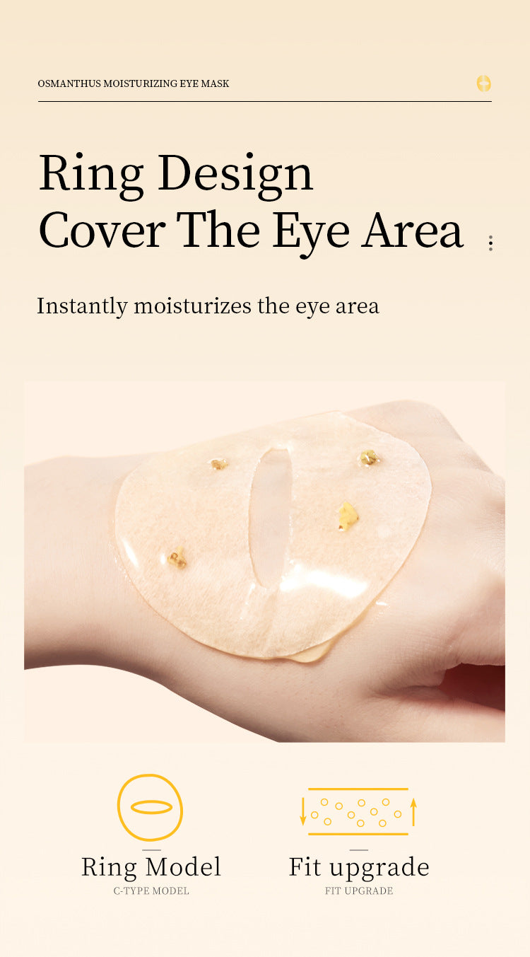 Full English Golden Osmanthus Eye Mask Patch SADOER Moisturizing and Hydrating to Reduce Dark Circles  Foreign Trade Live Wholesale