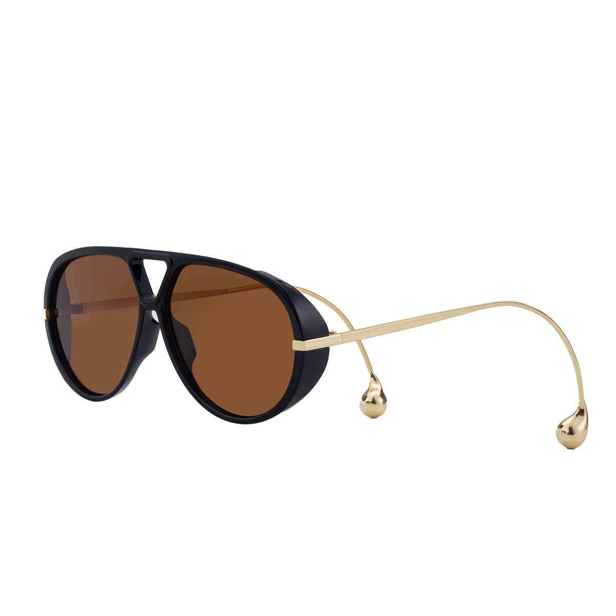 2025New Sunglasses for Women, European and American Fashion Glasses, Double Bridge Personality Aviator Sunglasses, Sun Protection Pilot Sunglasses for Men