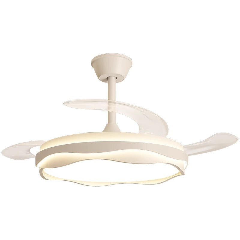 Invisible Fan Light Full Spectrum Eye Protection High Wind Power Silent Modern Simple Hall Bedroom Room Restaurant Ceiling Fan Light