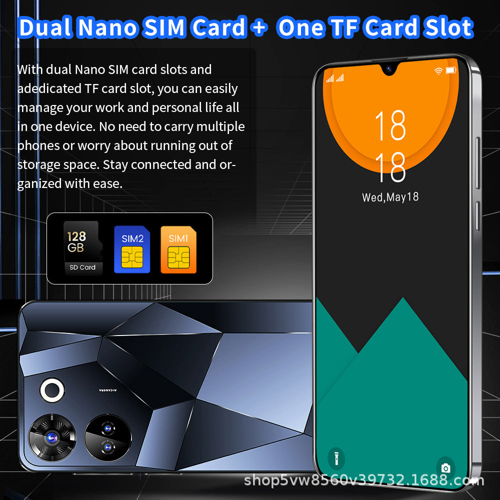 Spot Goods16+1T Hot New Arrival C20Pro Mobile Phone7.3Large Screen Smartphone Factory Direct Sale