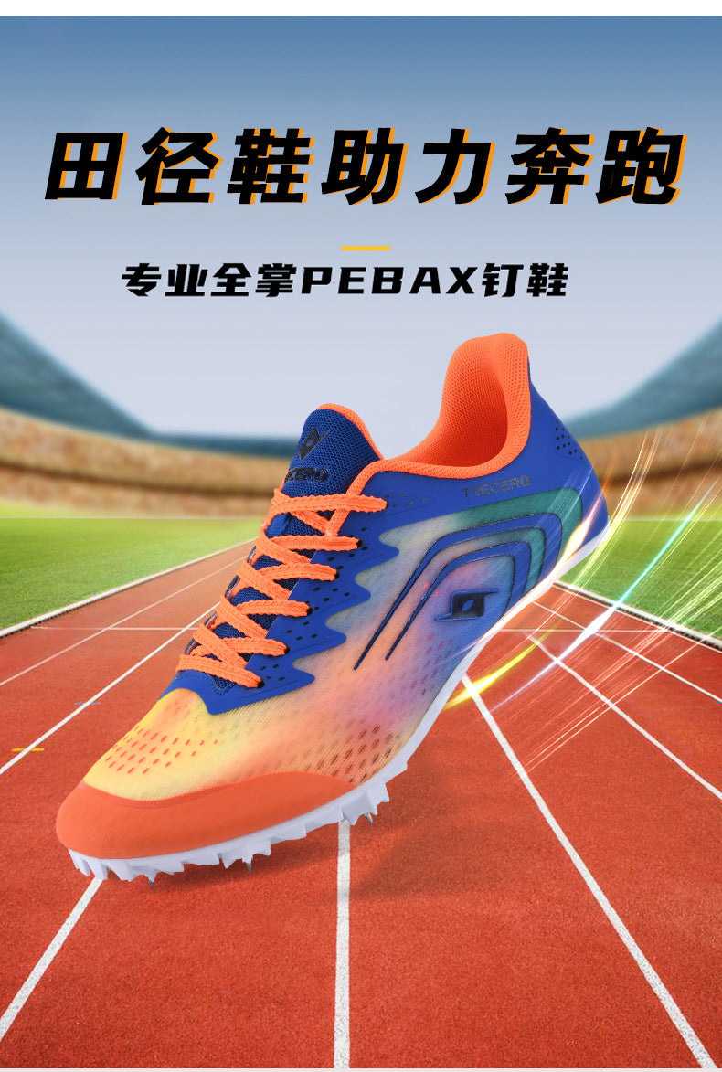 CICERO New Style Running Spikes Shoes for Teenagers Boys and Girls Students Large Spikes Professional Competition Physical Test Training Track and Field Shoes
