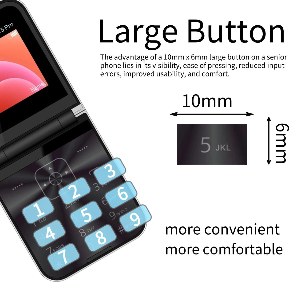 Wholesale Hot Selling Foldable Mobile Phone for Elderly Bluetooth Dialing Student Backup Feature Phone Card Phone Foldable