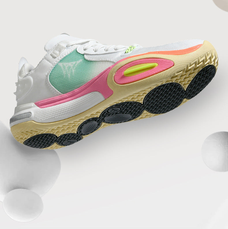 Men's and Women's Low-top Breathable Mesh Basketball Shoes Shock-absorbing Lightweight Student Trendy Couple Sports Shoes Dropshipping