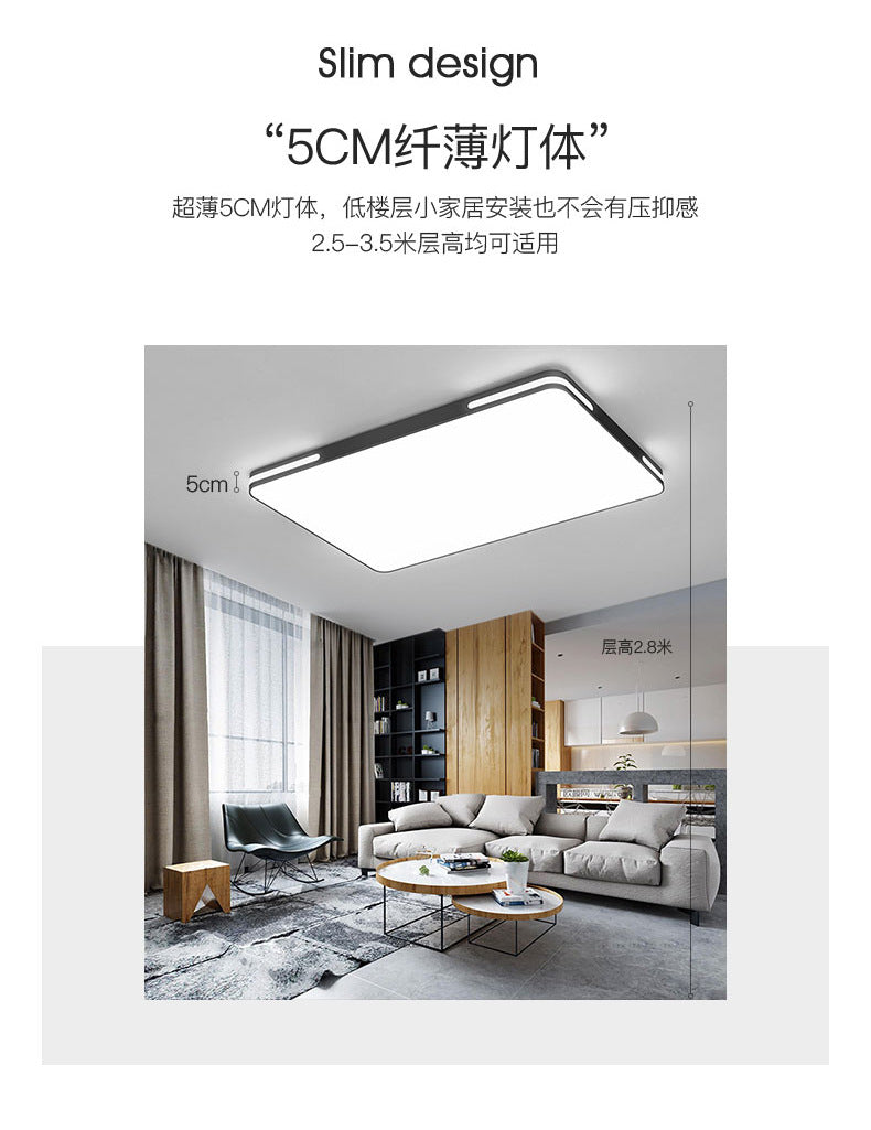 Full Spectrum led Ceiling Lamp Modern Minimalist Creative Nordic Ultra-thin Living Room Lamp Study Room Dining Room Lamp Bedroom Lighting Fixture