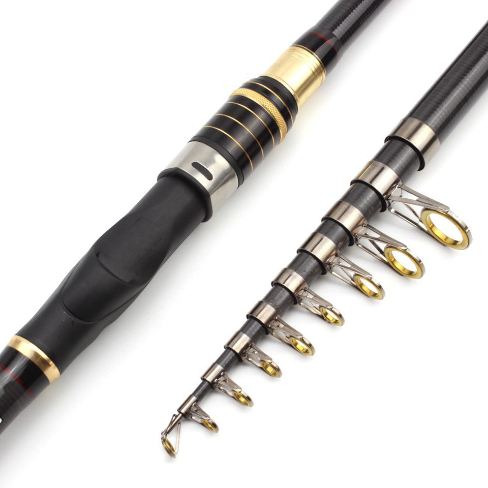 Carbon Ultra Short Hard Adjustable Small Sea Rod Casting Rod Spinning Wheel Rod Set Long Casting Fishing Rod Can Be Used FBA Overseas Warehouse