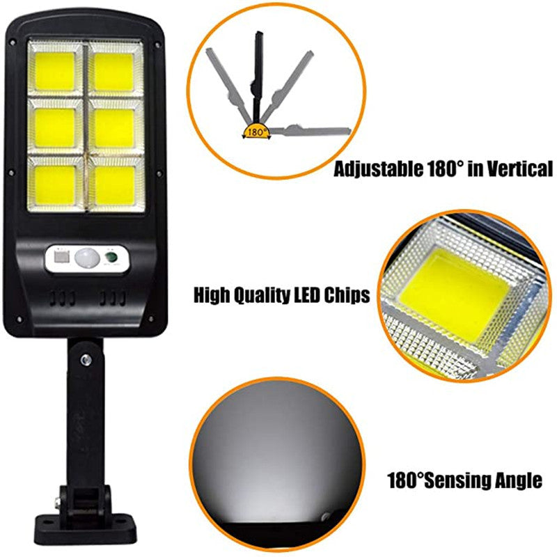Specially designed for outdoor use120COB Solar Human Body Sensing Street Light Outdoor Waterproof Wall Light LED Garden lamp