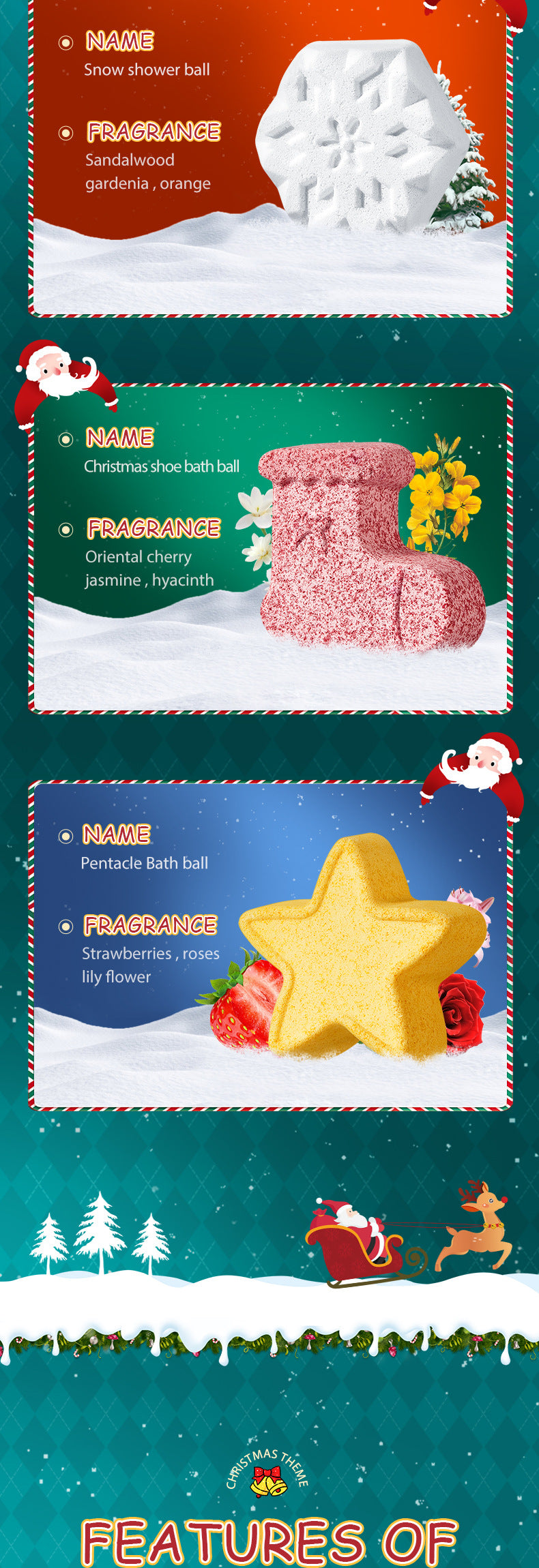 Full English Dried Flower Explosive Bath Salt Ball Set Clean Fragrance Bath Ball  Wholesale