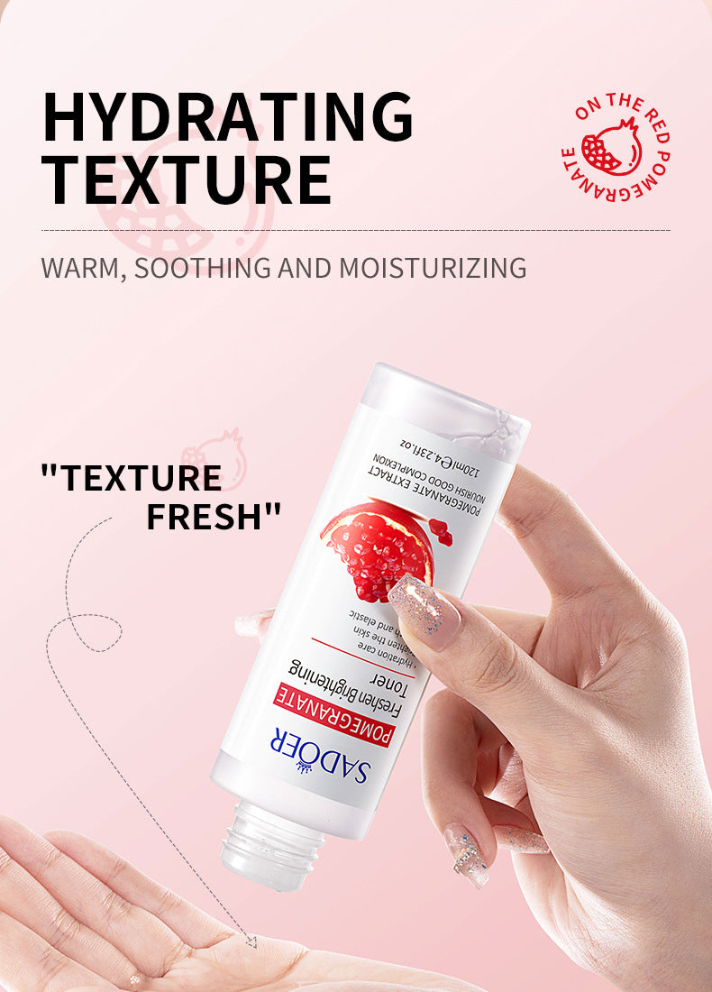 Red Pomegranate Skincare Set SADOER Hydrating Moisturizing Cleansing Nourishing  Wholesale